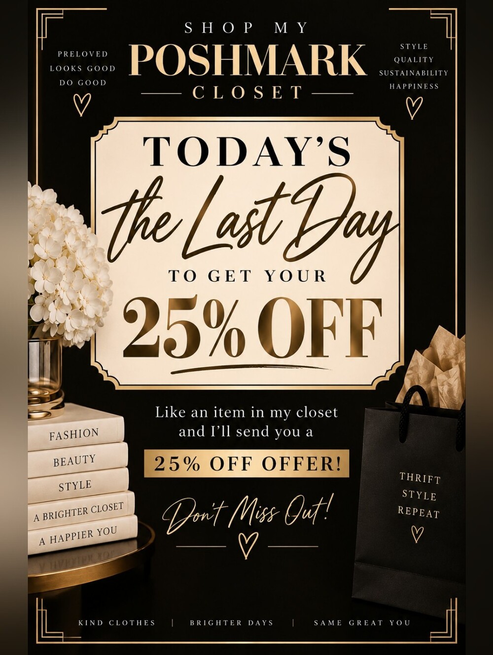 Promotional Art Print - Black and Gold